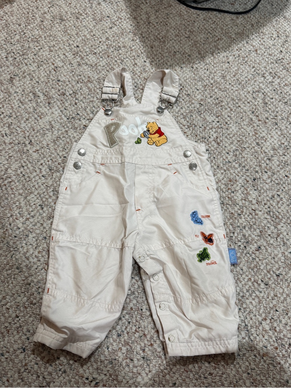 Winnie the Pooh overalls featuring some cute bugs